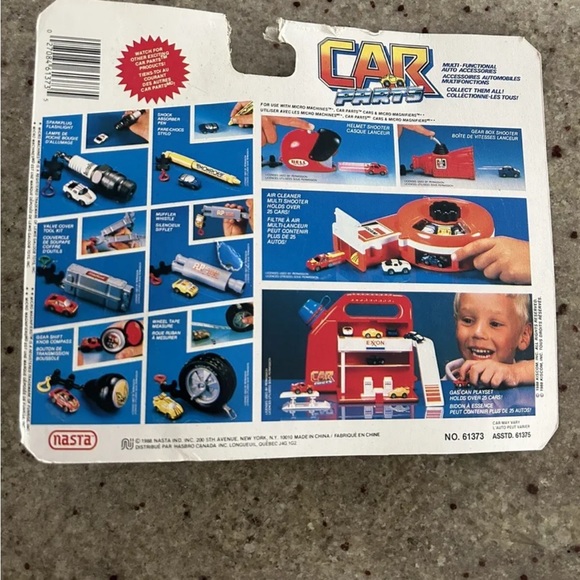 1988 Nasta Red Car Keychain Shifter Nob/working compass Micro Machines NEW - Picture 4 of 4